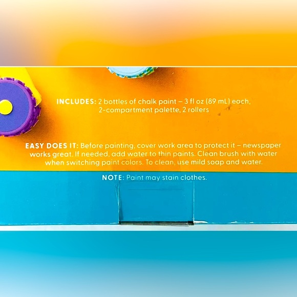 Mondo Llama Wheel Set Painting Craft Kit | Washable Chalk Paint & Tray | NIB - Picture 4 of 10